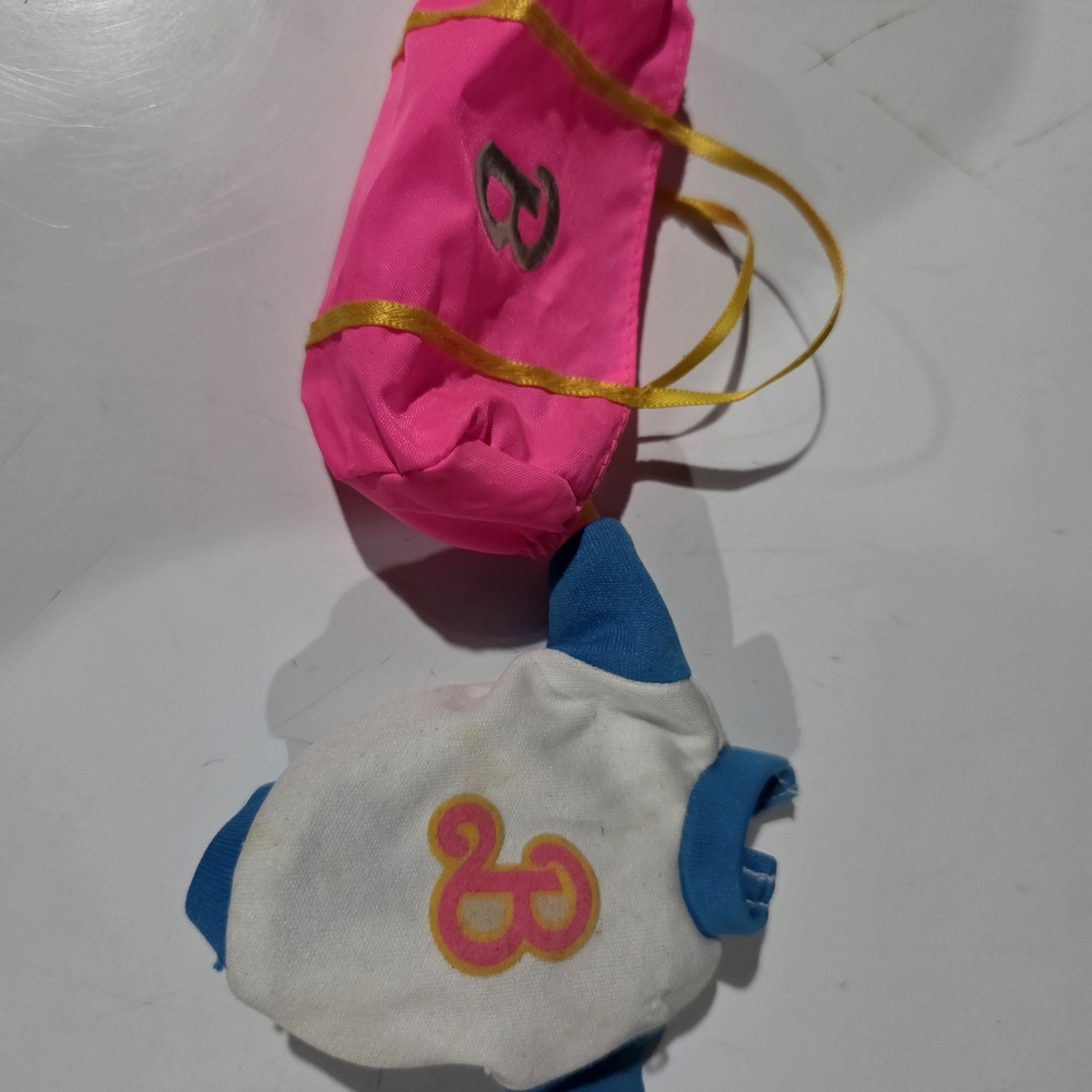 Mattel Pink Bag and Blue-White Doll Top Set